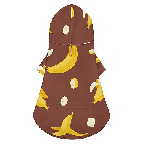 Gelber Bananen-Hunde-Kapuzenpullover, luxuriöse Hundekleidung, Winter-Hundejacke, Haustierkleidung, Kapuzenpullover, französische Bulldogge, Teddy, Mops, Welpenkleidung, L Gelber Bananen-Hunde-Kapuzenpullover, luxuriöse Hundekleidung, Winter-Hundejacke, Haustierkleidung, Kapuzenpullover, französische Bulldogge, Teddy, Mops, Welpenkleidung, L von NLWQEKV