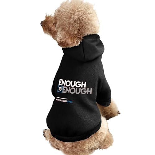 Genug ist genug, Warmer Hunde-Kapuzenpullover, süßes Hundekostüm-Sweatshirt, gemütliche Haustierkleidung, S von NLWQEKV