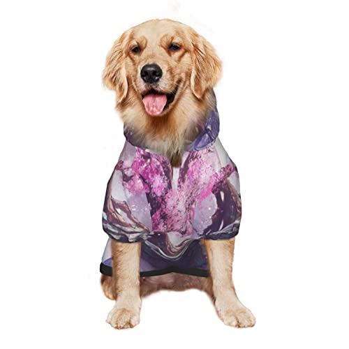 Großer Hunde-Kapuzenpullover, Blüten-Kirschbaum-Landschaft, Haustier-Kleidung, Pullover mit Mütze, weicher Katzen-Outfit-Mantel, klein Großer Hunde-Kapuzenpullover, Blüten-Kirschbaum-Landschaft, Haustier-Kleidung, Pullover mit Mütze, weicher Katzen-Outfit-Mantel, klein von NLWQEKV