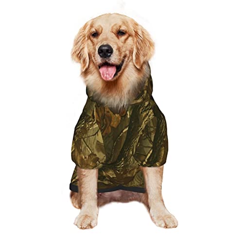 Großer Hunde-Kapuzenpullover, Outdoor-Jagd, Natur-Druck, Haustier-Kleidung, Pullover mit Mütze, weicher Katzen-Outfit-Mantel, Größe XL Großer Hunde-Kapuzenpullover, Outdoor-Jagd, Natur-Druck, Haustier-Kleidung, Pullover mit Mütze, weicher Katzen-Outfit-Mantel, Größe XL von NLWQEKV