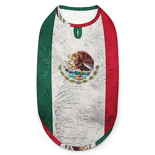 Grunge-Mexiko-Flagge, Hundeshirt, Haustierweste, Kleidung, Katzenkostüm, Jacke, S Grunge-Mexiko-Flagge, Hundeshirt, Haustierweste, Kleidung, Katzenkostüm, Jacke, S von NLWQEKV
