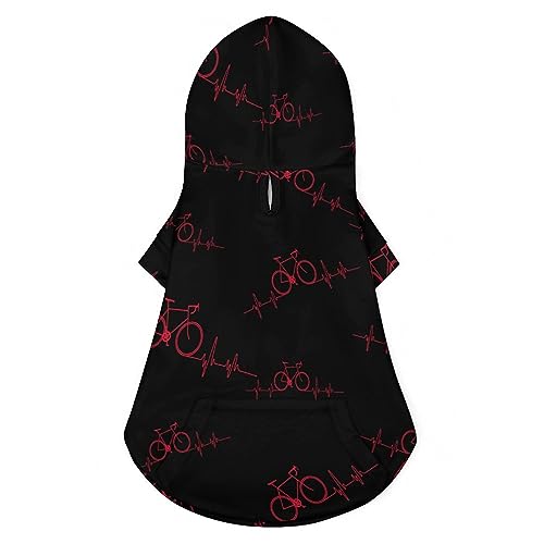 Heartbeat Bycicle Hunde-Kapuzenpullover, luxuriöse Hundekleidung, Winter-Hundejacke, Haustierkleidung, Kapuzenpullover, französische Bulldogge, Teddy, Mops, Welpenkleidung, 2XL Heartbeat Bycicle Hunde-Kapuzenpullover, luxuriöse Hundekleidung, Winter-Hundejacke, Haustierkleidung, Kapuzenpullover, französische Bulldogge, Teddy, Mops, Welpenkleidung, 2XL von NLWQEKV