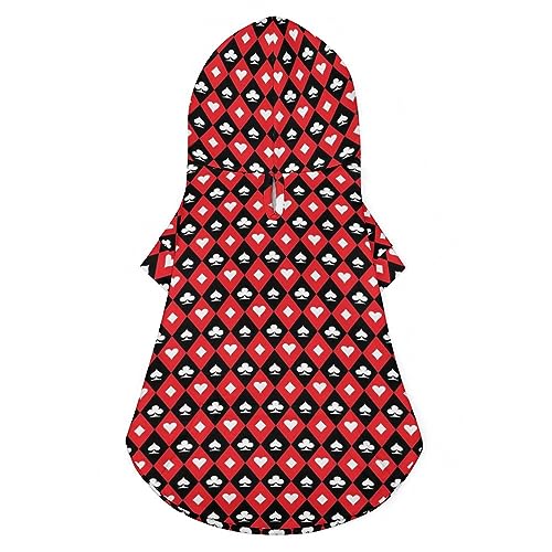 Hearts Clubs Diamonds Spades Hunde-Kapuzenpullover, luxuriöse Hundekleidung, Winter-Hundejacke, Haustierkleidung, Kapuzenpullover, französische Bulldogge, Teddy, Mops, Welpenkleidung, S Hearts Clubs Diamonds Spades Hunde-Kapuzenpullover, luxuriöse Hundekleidung, Winter-Hundejacke, Haustierkleidung, Kapuzenpullover, französische Bulldogge, Teddy, Mops, Welpenkleidung, S von NLWQEKV