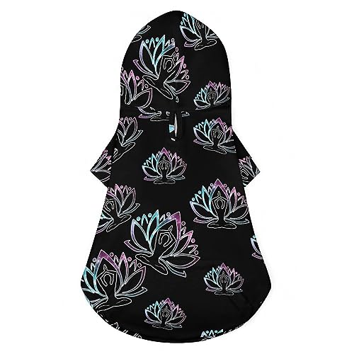 India Lotus Yoga Hunde-Kapuzenpullover, luxuriöse Hundekleidung, Winter-Hundejacke, Haustierkleidung, Kapuzenpullover, französische Bulldogge, Teddy, Mops, Welpenkleidung, 2XL India Lotus Yoga Hunde-Kapuzenpullover, luxuriöse Hundekleidung, Winter-Hundejacke, Haustierkleidung, Kapuzenpullover, französische Bulldogge, Teddy, Mops, Welpenkleidung, 2XL von NLWQEKV
