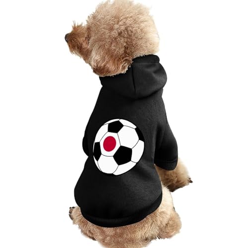 Japan Fußball Warmer Hunde-Kapuzenpullover, süßes Hundekostüm-Sweatshirt, gemütliche Haustierkleidung, XL von NLWQEKV