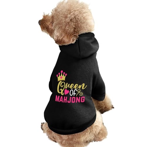 Mahjong Queen Warmer Hunde-Kapuzenpullover, süßes Hundekostüm, Sweatshirt, gemütliche Haustierkleidung, 2XL Mahjong Queen Warmer Hunde-Kapuzenpullover, süßes Hundekostüm, Sweatshirt, gemütliche Haustierkleidung, 2XL von NLWQEKV