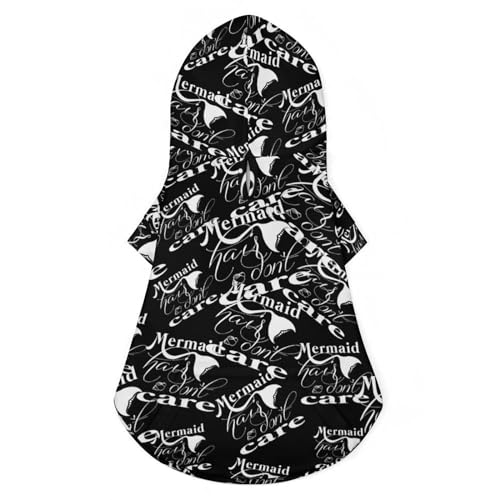 Meerjungfrauenhaar Don't Care Süßes Katzenkostüm Hunde-Kapuzenpullover Haustier-Outfit für kleine mittelgroße Hunde Katzen S Meerjungfrauenhaar Don't Care Süßes Katzenkostüm Hunde-Kapuzenpullover Haustier-Outfit für kleine mittelgroße Hunde Katzen S von NLWQEKV