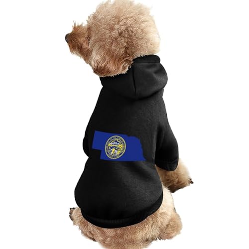Nebraska State Flag Map Warmer Hunde-Kapuzenpullover, süßes Hundekostüm-Sweatshirt, gemütliche Haustierkleidung, M Nebraska State Flag Map Warmer Hunde-Kapuzenpullover, süßes Hundekostüm-Sweatshirt, gemütliche Haustierkleidung, M von NLWQEKV