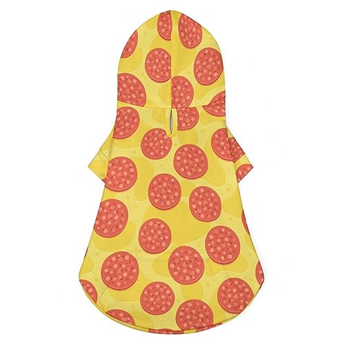Pepperoni Pizza Muster Hund Kapuzenpullover Luxus Hundekleidung Winter Hundejacke Haustierkleidung Kapuzenpullover Französische Bulldogge Teddy Mops Welpenkleidung 2XL Pepperoni Pizza Muster Hund Kapuzenpullover Luxus Hundekleidung Winter Hundejacke Haustierkleidung Kapuzenpullover Französische Bulldogge Teddy Mops Welpenkleidung 2XL von NLWQEKV