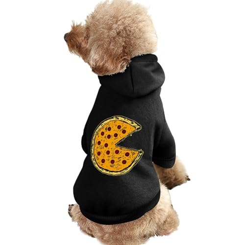 Pizza Pie Warmer Hunde-Kapuzenpullover, süßes Hundekostüm-Sweatshirt, gemütliche Haustierkleidung, XS von NLWQEKV
