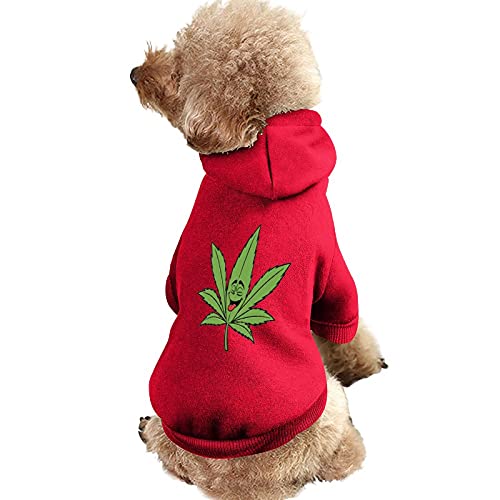 Pot Leaves Weed Hunde-Sweatshirt, Warmer Haustier-Kapuzenpullover für Katzen und Hunde Pot Leaves Weed Hunde-Sweatshirt, Warmer Haustier-Kapuzenpullover für Katzen und Hunde von NLWQEKV
