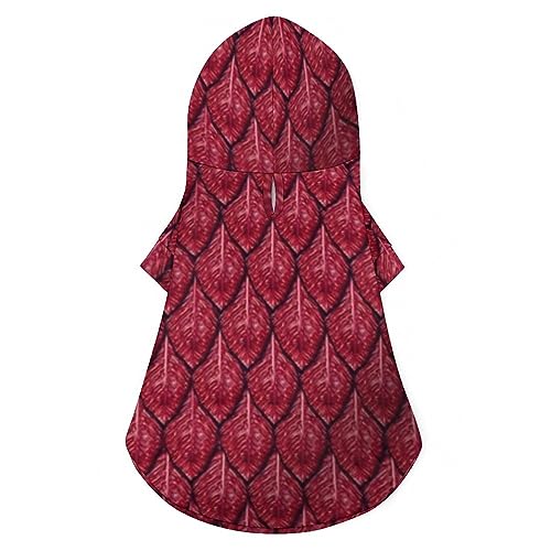 Red Dragon Scales Hunde-Kapuzenpullover, luxuriöse Hundekleidung, Winter-Hundejacke, Haustierkleidung, Kapuzenpullover, französische Bulldogge, Teddy, Mops, Welpenkleidung, S Red Dragon Scales Hunde-Kapuzenpullover, luxuriöse Hundekleidung, Winter-Hundejacke, Haustierkleidung, Kapuzenpullover, französische Bulldogge, Teddy, Mops, Welpenkleidung, S von NLWQEKV