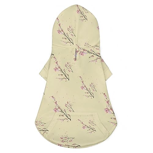 Rosa Kirschblüten Hunde-Kapuzenpullover, luxuriöse Hundekleidung, Winter-Hundejacke, Haustierkleidung, Kapuzenpullover, französische Bulldogge, Teddy, Mops, Welpenkleidung, L Rosa Kirschblüten Hunde-Kapuzenpullover, luxuriöse Hundekleidung, Winter-Hundejacke, Haustierkleidung, Kapuzenpullover, französische Bulldogge, Teddy, Mops, Welpenkleidung, L von NLWQEKV