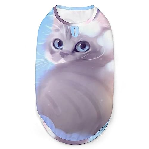 Schöne süße Hunde-Shirts im Schnee, Haustier-Sweatshirt, Geburtstagsgeschenk, Kleidung, T-Shirt, ärmelloses Sommer-Tanktop für Welpen und Katzen Schöne süße Hunde-Shirts im Schnee, Haustier-Sweatshirt, Geburtstagsgeschenk, Kleidung, T-Shirt, ärmelloses Sommer-Tanktop für Welpen und Katzen von NLWQEKV