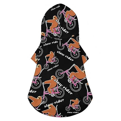 Slow Rider Faultier-Hunde-Kapuzenpullover, luxuriöse Hundekleidung, Winter-Hundejacke, Haustier-Kleidung, Kapuzenpullover, französische Bulldogge, Teddy, Mops, Welpenkleidung, L Slow Rider Faultier-Hunde-Kapuzenpullover, luxuriöse Hundekleidung, Winter-Hundejacke, Haustier-Kleidung, Kapuzenpullover, französische Bulldogge, Teddy, Mops, Welpenkleidung, L von NLWQEKV