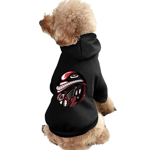 Tribal Warmer Hunde-Kapuzenpullover, süßes Hundekostüm-Sweatshirt, gemütliche Haustierkleidung, M von NLWQEKV