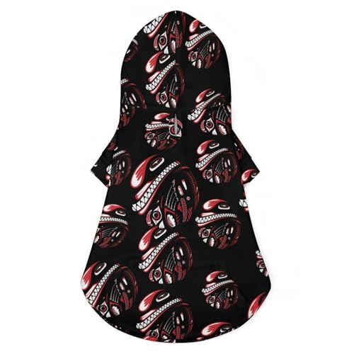 Tribal süßes Katzenkostüm, Hunde-Kapuzenpullover, Haustier-Outfit für kleine und mittelgroße Hunde, Katzen, S Tribal süßes Katzenkostüm, Hunde-Kapuzenpullover, Haustier-Outfit für kleine und mittelgroße Hunde, Katzen, S von NLWQEKV