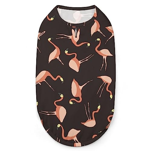 Tropisches Vogel-Flamingo-Hundehemd, Haustier-Sweatshirt, Geburtstagsgeschenk, Kleidung, T-Shirt, ärmelloses Sommer-Tanktop für Welpen und Katzen Tropisches Vogel-Flamingo-Hundehemd, Haustier-Sweatshirt, Geburtstagsgeschenk, Kleidung, T-Shirt, ärmelloses Sommer-Tanktop für Welpen und Katzen von NLWQEKV