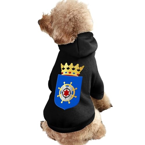 Wappen von Bonaire Warmer Hunde-Kapuzenpullover Niedliches Hundekostüm-Sweatshirt Gemütliche Haustierkleidung 2XL Wappen von Bonaire Warmer Hunde-Kapuzenpullover Niedliches Hundekostüm-Sweatshirt Gemütliche Haustierkleidung 2XL von NLWQEKV