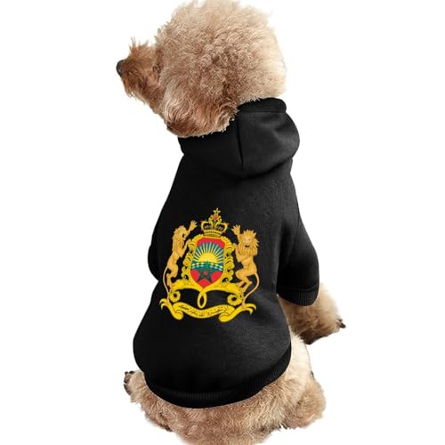 Wappen von Marokkanischer Warmer Hunde-Kapuzenpullover Niedliches Hundekostüm-Sweatshirt Gemütliche Haustierkleidung L Wappen von Marokkanischer Warmer Hunde-Kapuzenpullover Niedliches Hundekostüm-Sweatshirt Gemütliche Haustierkleidung L von NLWQEKV