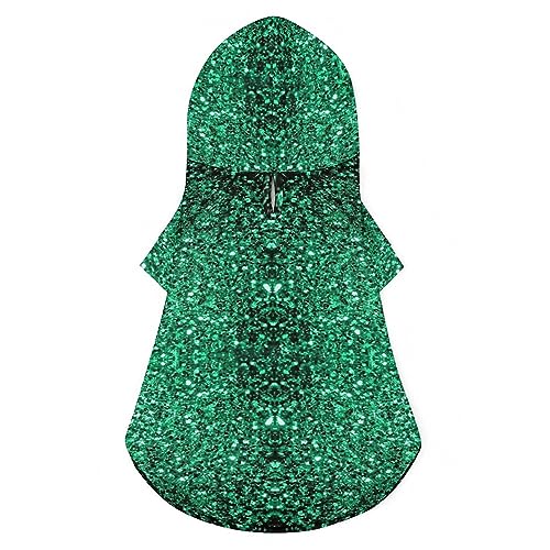 Wunderschöner smaragdgrüner Glitzer-Hunde-Kapuzenpullover, luxuriöse Hundekleidung, Winter-Hundejacke, Haustierkleidung, Kapuzenpullover, französische Bulldogge, Teddy, Mops, Welpenkleidung, L Wunderschöner smaragdgrüner Glitzer-Hunde-Kapuzenpullover, luxuriöse Hundekleidung, Winter-Hundejacke, Haustierkleidung, Kapuzenpullover, französische Bulldogge, Teddy, Mops, Welpenkleidung, L von NLWQEKV