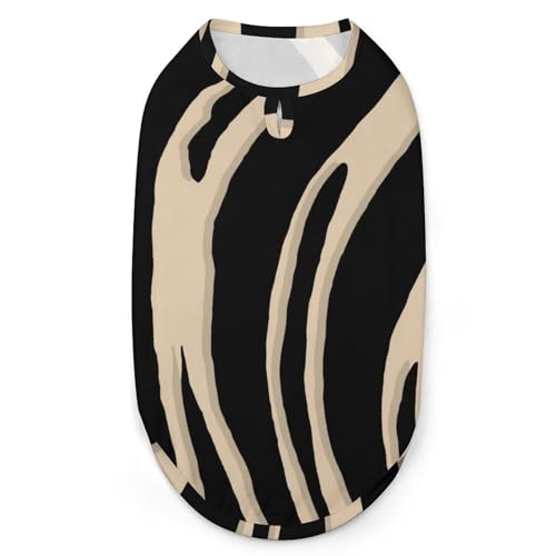 Zebra süße Cartoon voll Bedruckte Hundekleidung ärmelloses Hundeshirt Tank Top stilvolle Haustierweste T-Shirts XL von NLWQEKV