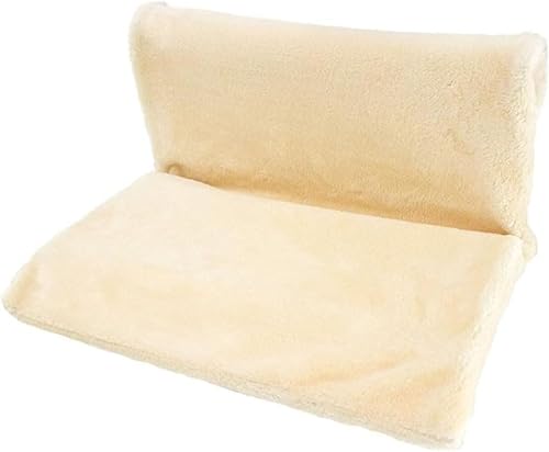 NMJHEVX Gemütliches Heizkörperbett für Katzen, Waschbares Heizkörperbett für Katzen und Hunde, warm und bequem, weiches Villus-Design mit Stabiler Struktur, für kleine Haustiere (Beige) von NMJHEVX