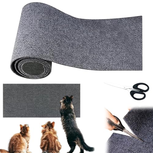 Asisumption Kratzmatte Für Katzen, Kratzmatte Katze, Kratzmatte Selbstklebend, Kratzmatte Katze Wand, Katzen Kratzmatte für Kratzbäume, Möbel, Kratzbäume, Couchschutz (Grau, 30cm*1m) von NNBWLMAEE