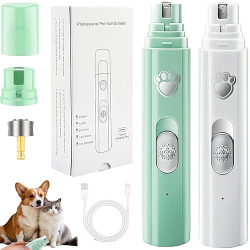 Concertchop Dog Nail Grinder, Concertchop Nail Trimmer, Pet Paws Grooming Smoothing Tool, 3 Grinding Modes & 2 Levels, Ultra-Quiet Operation, USB Rechargeable, for All Dogs & Cats (Mix) von NNBWLMAEE