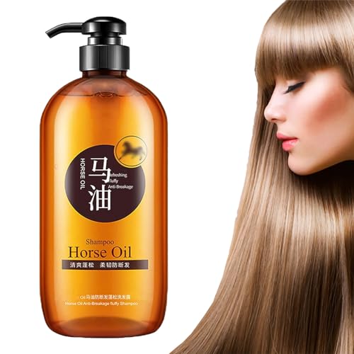 Japanese Horse Oil Shampoo, Horse Oil Nourishing Shampoo, Horse Oil Supple Moisturizing Shampoo, for Stronger and Healthier Hair (1pcs) von NNBWLMAEE