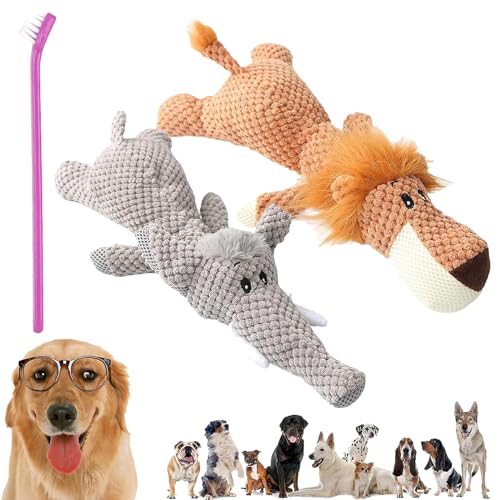 NNBWLMAEE DuraBite for Heavy Chewers, Invincipaw Animals for Heavy Chewers, Invincipaw Dog Toy Heavy Chewers, Squeaky Toys for Dogs, Indestructible Robust Dogs Toys (2 Pcs B) von NNBWLMAEE