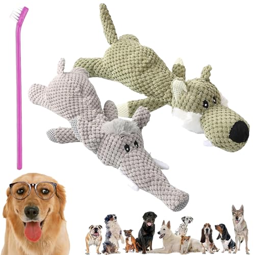 NNBWLMAEE DuraBite for Heavy Chewers, Invincipaw Animals for Heavy Chewers, Invincipaw Dog Toy Heavy Chewers, Squeaky Toys for Dogs, Indestructible Robust Dogs Toys (2 Pcs C) von NNBWLMAEE