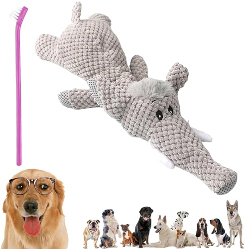 NNBWLMAEE DuraBite for Heavy Chewers, Invincipaw Animals for Heavy Chewers, Invincipaw Dog Toy Heavy Chewers, Squeaky Toys for Dogs, Indestructible Robust Dogs Toys (Elephant) von NNBWLMAEE