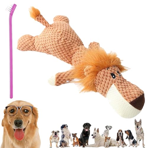NNBWLMAEE DuraBite for Heavy Chewers, Invincipaw Animals for Heavy Chewers, Invincipaw Dog Toy Heavy Chewers, Squeaky Toys for Dogs, Indestructible Robust Dogs Toys (Lion) von NNBWLMAEE