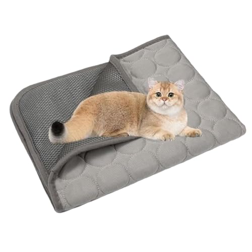 NNBWLMAEE Kittra Cooling Mat for Cats, Comfortable and Breathable Cooling Bed for Cat, Foldable Pet Coolings Pad, Washable Summer Pet Blanket with 3 Layer System Instant Cool Cats Dogs (C,S) von NNBWLMAEE