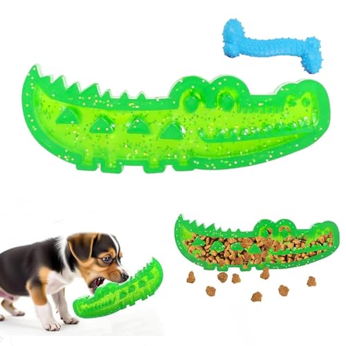 Slow Feed Chew and Fetch Crocodile, Dog Slow Feeder Puzzle Toy, Alligator Treat Dispensing, Interactive Puzzle Feeder for Snack Stash & Chewing Training, for Large Medium Small Dogs (1pc,l) von NNBWLMAEE