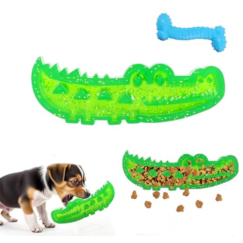 Slow Feed Chew and Fetch Crocodile, Dog Slow Feeder Puzzle Toy, Alligator Treat Dispensing, Interactive Puzzle Feeder for Snack Stash & Chewing Training, for Large Medium Small Dogs (1pc,s) von NNBWLMAEE