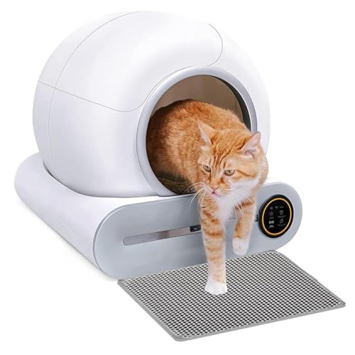 Lettiera Gatto Autopulente Automatica 65 L + 9 L Di Grande Capacità/Controllo APP/Deodorante Ionico Lettiera Gatto Automatica, Tappetino Lettiera Gatto Per Gatti Multipli Lettiera Gatto Autopulente Automatica 65 L + 9 L Di Grande Capacità/Controllo APP/Deodorante Ionico Lettiera Gatto Automatica, Tappetino Lettiera Gatto Per Gatti Multipli von NNOVAT
