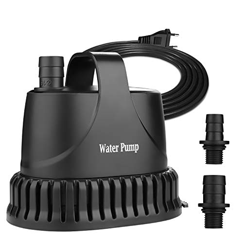 NO.17 Tauchpumpe Wasserpumpe 20W, 1200 L/H Aquarium Pumpe Ultra-Quiet Teichpumpe Unterwasser für Teich, Gartenbrunnen Aquarium von NO.17