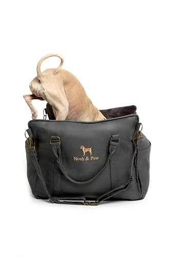 Noah & Paw Hunde-Autositz-Tragetasche, kleiner Hunde-Autositz für kleine, mittelgroße Haustiere mit Gurtclip, 4-fache Sicherheitsfunktion, Booster-Reisebett, waschbar, orthopädischer Schaumstoff mit Noah & Paw Hunde-Autositz-Tragetasche, kleiner Hunde-Autositz für kleine, mittelgroße Haustiere mit Gurtclip, 4-fache Sicherheitsfunktion, Booster-Reisebett, waschbar, orthopädischer Schaumstoff mit von NOAH & PAW