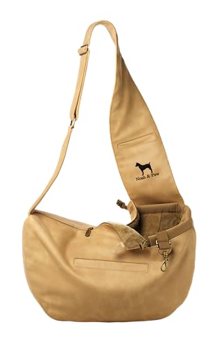 Noah & Paw Hundetragetasche für Kleine Hunde bis 10kg, Hundetasche mit Verstellbarem Schultergurt, und Weichem Fell, 3X Sicherheitsfunktion, Haustiere Tragetasche aus Veganes Leder Noah & Paw Hundetragetasche für Kleine Hunde bis 10kg, Hundetasche mit Verstellbarem Schultergurt, und Weichem Fell, 3X Sicherheitsfunktion, Haustiere Tragetasche aus Veganes Leder von NOAH & PAW