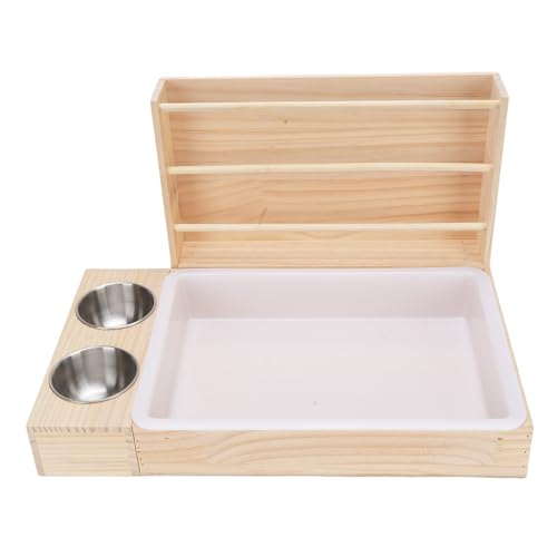 NOENNULL 3 in 1 Hölzerne Heuregal -Feeder, Kaninchen -Heu -Feeder mit Katzentoilchbox und 2 Wasserschalen Tiere Heu Manger Grasnahrungsmittel Holz Holz Feeder für Kleine Haustiere Hasen NOENNULL 3 in 1 Hölzerne Heuregal -Feeder, Kaninchen -Heu -Feeder mit Katzentoilchbox und 2 Wasserschalen Tiere Heu Manger Grasnahrungsmittel Holz Holz Feeder für Kleine Haustiere Hasen von NOENNULL