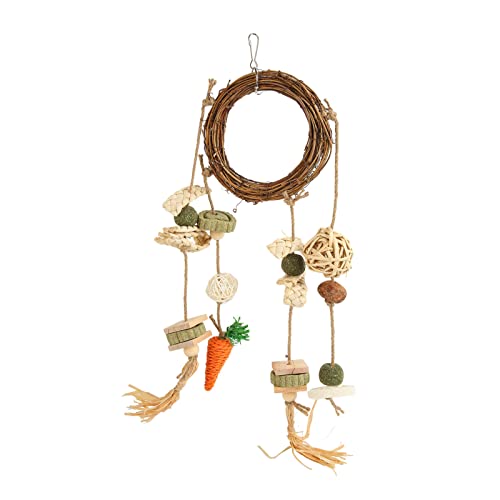 NOENNULL Bunny Chew Spielzeug, Kaninchenkäfig Hängen Kauspielzeug und Behandelt Snackring für Meerschweinchen Chinchillas Hamster und Andere Kleine Haustiere Zähne Mahlen NOENNULL Bunny Chew Spielzeug, Kaninchenkäfig Hängen Kauspielzeug und Behandelt Snackring für Meerschweinchen Chinchillas Hamster und Andere Kleine Haustiere Zähne Mahlen von NOENNULL