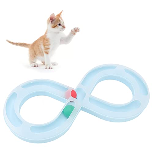 NOENNULL Katzenspielzeug-Kugelbahn, Interessantes Drehteller-Katzenkugelbahn-Spielzeug, Kätzchenspielzeug für Interaktive Unterhaltung von Haustierkatzen NOENNULL Katzenspielzeug-Kugelbahn, Interessantes Drehteller-Katzenkugelbahn-Spielzeug, Kätzchenspielzeug für Interaktive Unterhaltung von Haustierkatzen von NOENNULL