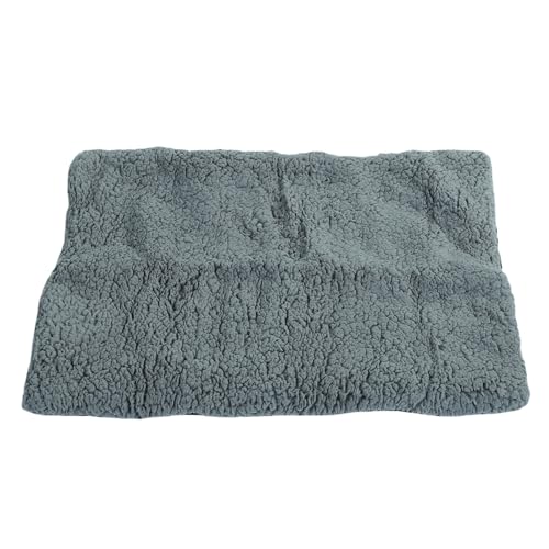 NOENNULL Plüsch -Haustierkissen, Bequeme Warme Hundebettmatte, Anti -Slip -Weichkatze für Kaltes Wetter (Hellgrau) von NOENNULL