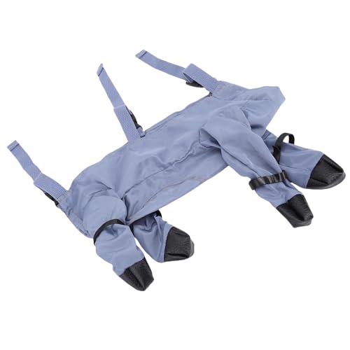NOENNULL Verstellbare Hundeschuhe Leggings, Oxford -Stoff -Haustierstaubhose, Geeignet für Verschiedene Abenteuer Im Freien (M) von NOENNULL