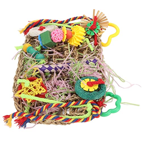 NOENNULL Vogelspielzeug, Nymphensittichspielzeug, Vogelfutterspielzeug Sittiche, Sittiche, Turteltauben, Vogelfutterwand mit Bunten Spielzeugen Vögel, die Seegras Zerkleinern NOENNULL Vogelspielzeug, Nymphensittichspielzeug, Vogelfutterspielzeug Sittiche, Sittiche, Turteltauben, Vogelfutterwand mit Bunten Spielzeugen Vögel, die Seegras Zerkleinern von NOENNULL