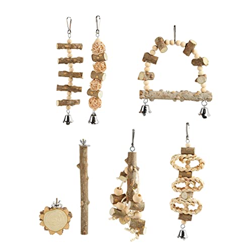 Vogelpapagei Swing -Spielzeug, Kaut Stehendem Hängenden Vogelkäfigspielzeug für Wellenlosen, Sittiche, Conure, Cockatiel, Mynah, Liebesvögel, Finken und Andere Kleine Vögel Vogelpapagei Swing -Spielzeug, Kaut Stehendem Hängenden Vogelkäfigspielzeug für Wellenlosen, Sittiche, Conure, Cockatiel, Mynah, Liebesvögel, Finken und Andere Kleine Vögel von NOENNULL