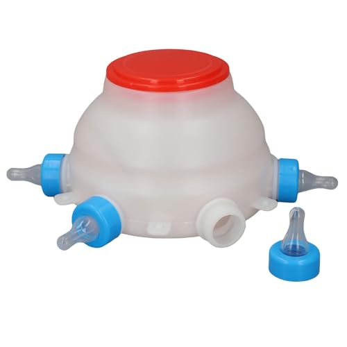 Ziegen Nippel und Flaschen-Set, Kleintier-Milch-Getränke-Zubringer für den Bauernhof, Lamm-Fütterung Flaschen-Kit für die Fütterung von Schafen Ziegen Nippel und Flaschen-Set, Kleintier-Milch-Getränke-Zubringer für den Bauernhof, Lamm-Fütterung Flaschen-Kit für die Fütterung von Schafen von NOENNULL