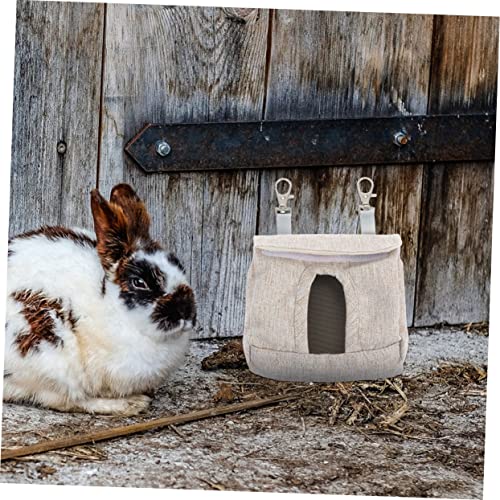 10 STK Kleidersack hängend Hase Feeder für Kaninchen Kaninchenkäfig Futtersack für Meerschweinchen Meerschweinchenhalter Lebensmittel Zubringer Haustierkäfig Heu Container Stoff von NOLITOY